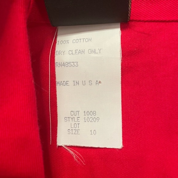 Choon Sport Red vintage 80s jean style jacket size 10 - Picture 11 of 11